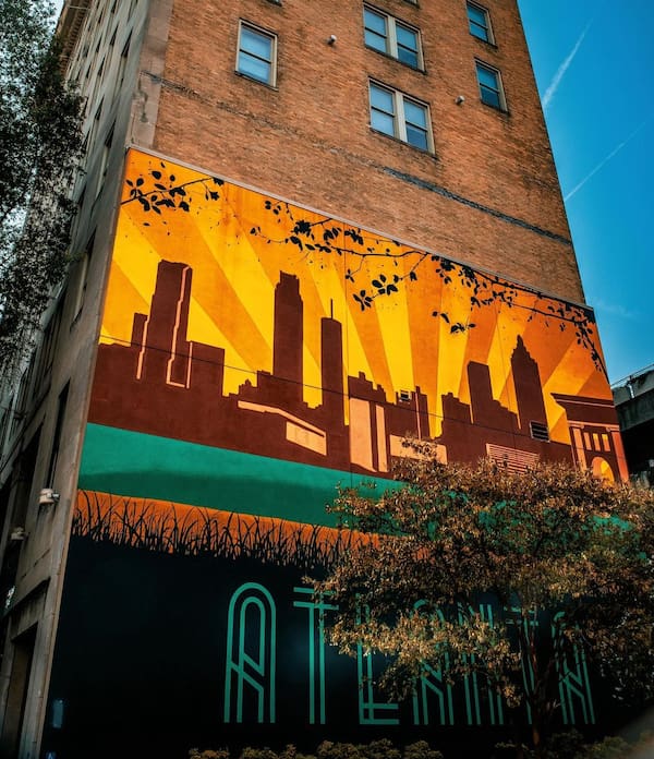 Arte urbana de Atlanta Glenn Hotel