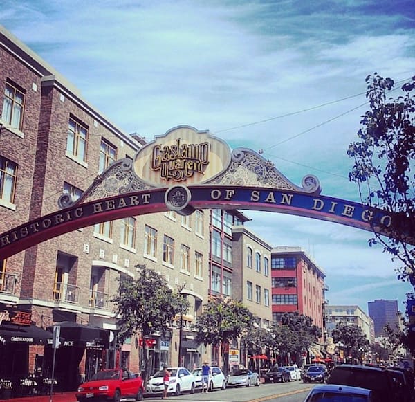 Bairro Gaslamp em San Diego