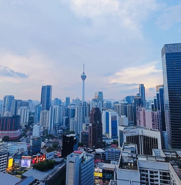 Vista da cidade de Kuala Lumpur