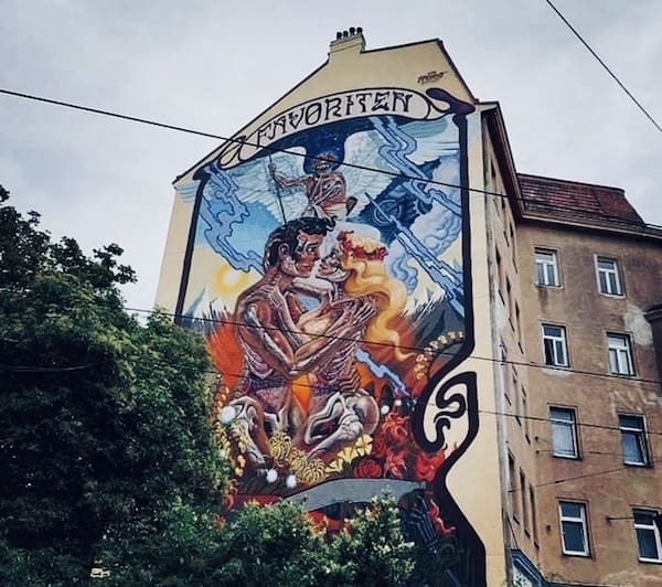 Arte de rua em Viena